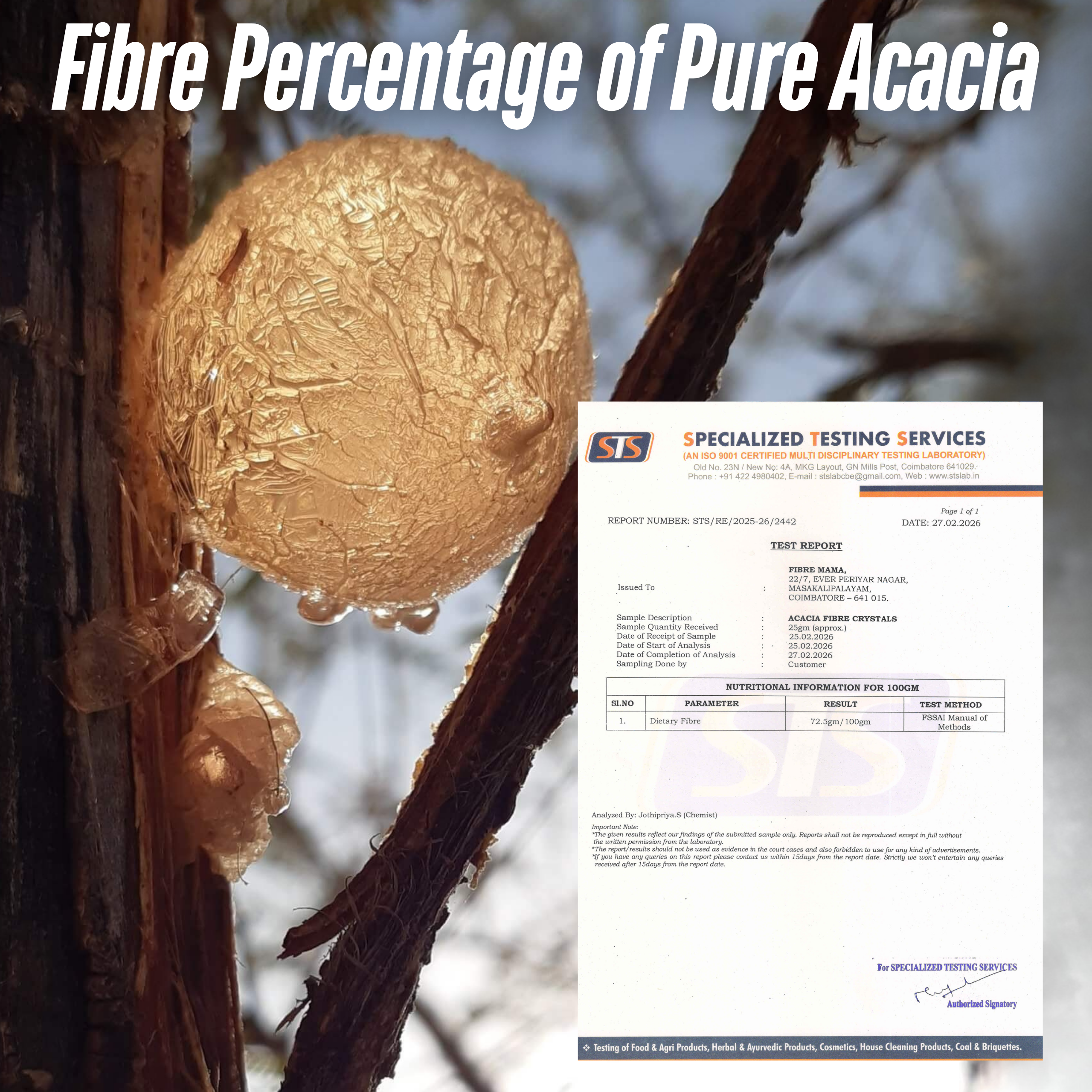 Acacia Fibre | Prebiotic |Digestion Support