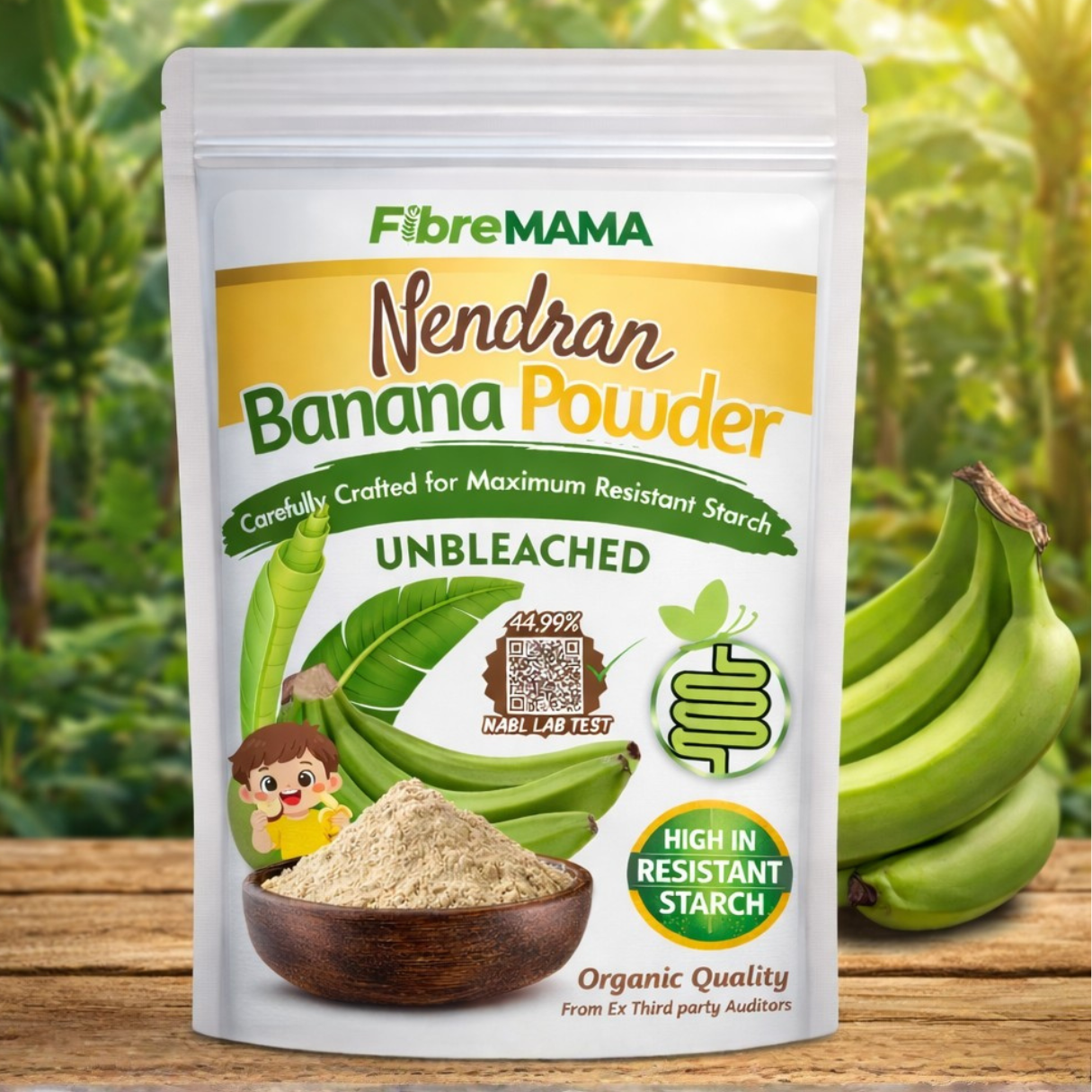 Green Nendram Banana Powder